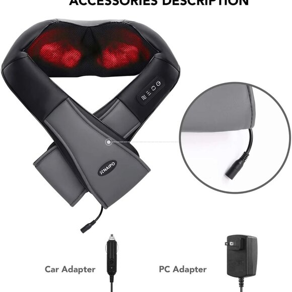 Naipo MGS-801 Shiatsu Back and Neck Massager - Picture 6 of 9